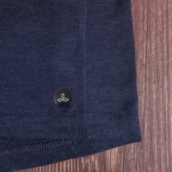 prAna Mens Size Medium Mission Trails Short Sleeve Tee T-Shirt Navy Blue - Picture 4 of 12